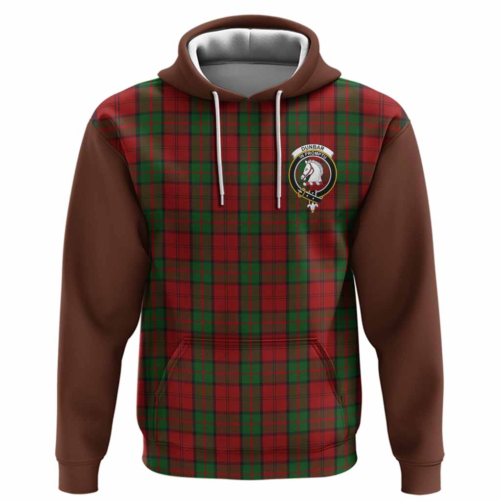 Dunbar Tartan Accent Hoodie with Family Crest