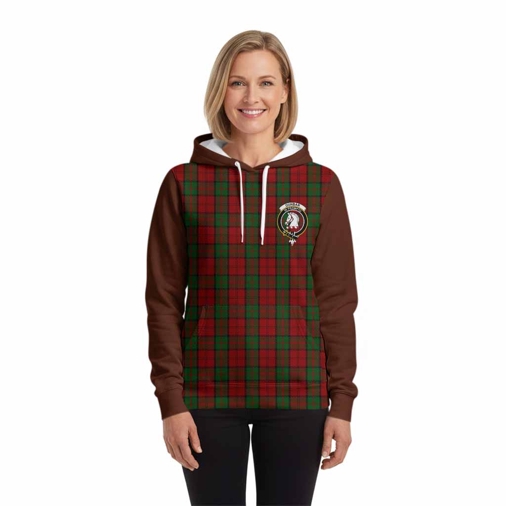 Dunbar Tartan Accent Hoodie with Family Crest