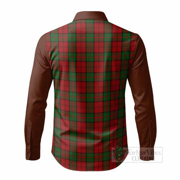 Dunbar Tartan Accent Long Sleeve Button Shirts with Family Crest