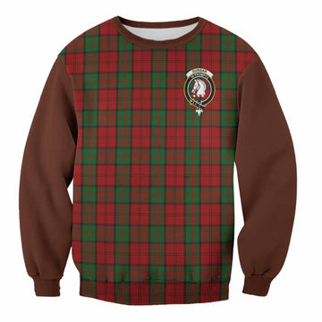 Dunbar Tartan Accent Sweatshirt with Family Crest