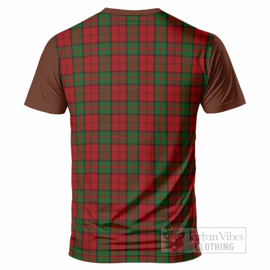 Dunbar Tartan Accent T-Shirt with Family Crest