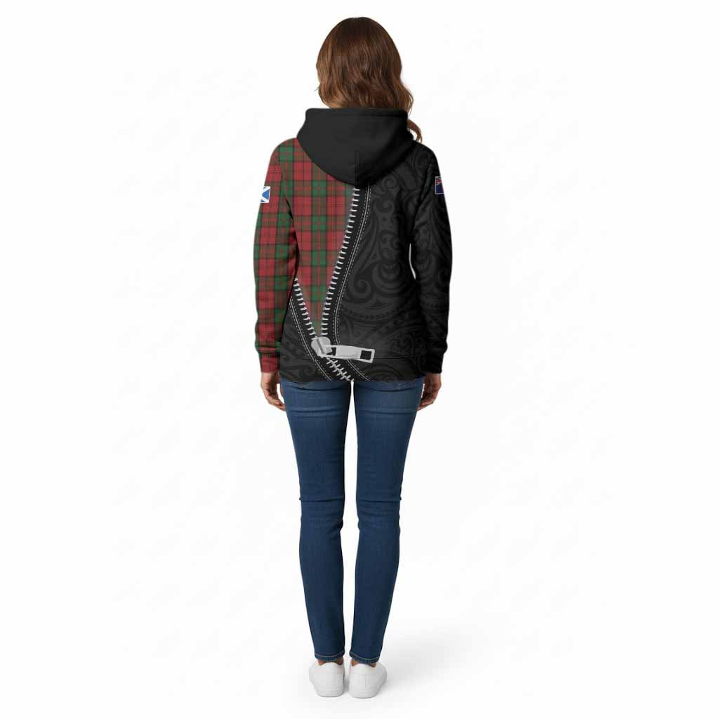 Dunbar Tartan Cotton Hoodie New Zealand Pattern Unique Zipper Stylized