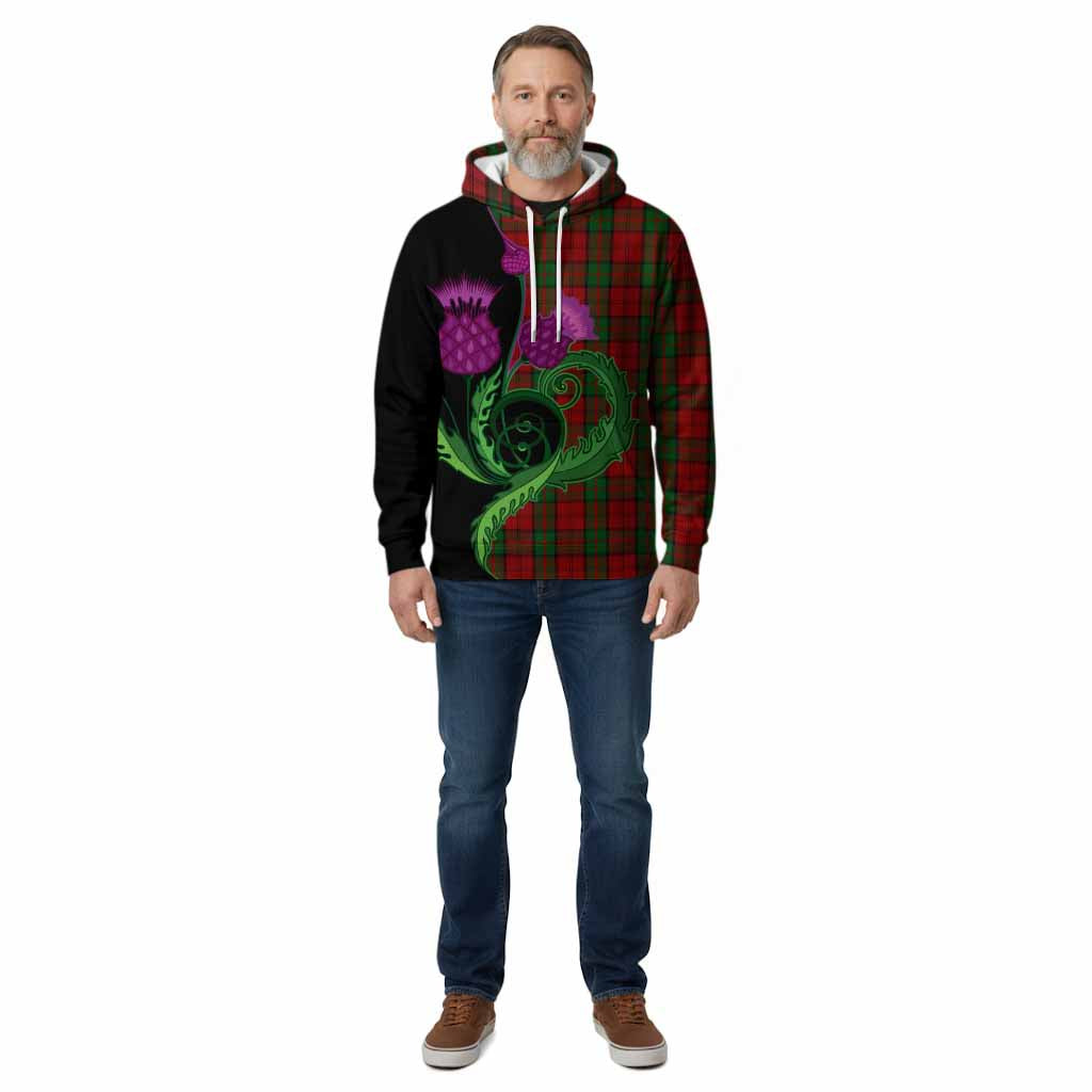 Dunbar Tartan Cotton Hoodie Traditional Scottish Thistle