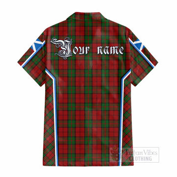 Dunbar Tartan Crest Cotton Hawaiian Shirt Scotland Coat of Arm Flag Style - Tartan Vibes Clothing