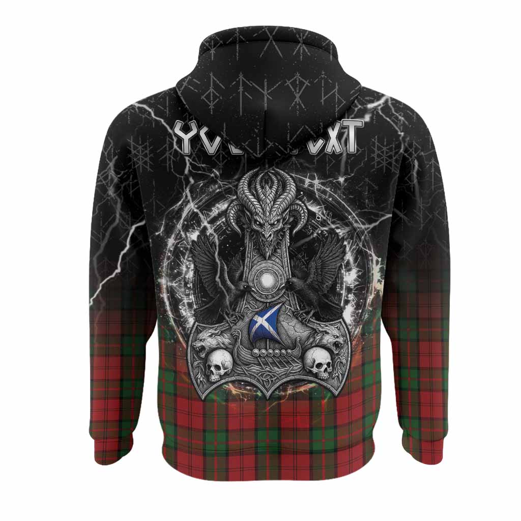 Dunbar Tartan Crest Hoodie Celtic Odin's Raven Legacy