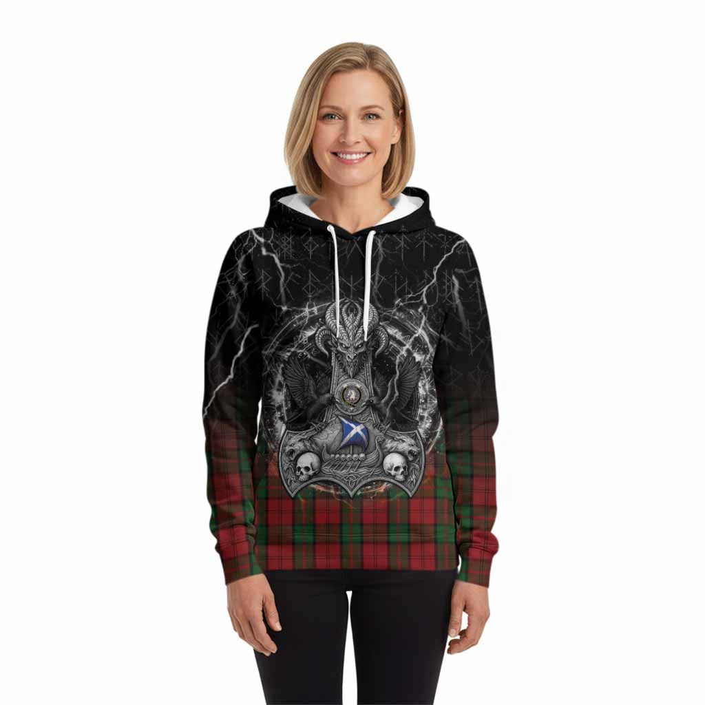 Dunbar Tartan Crest Hoodie Celtic Odin's Raven Legacy