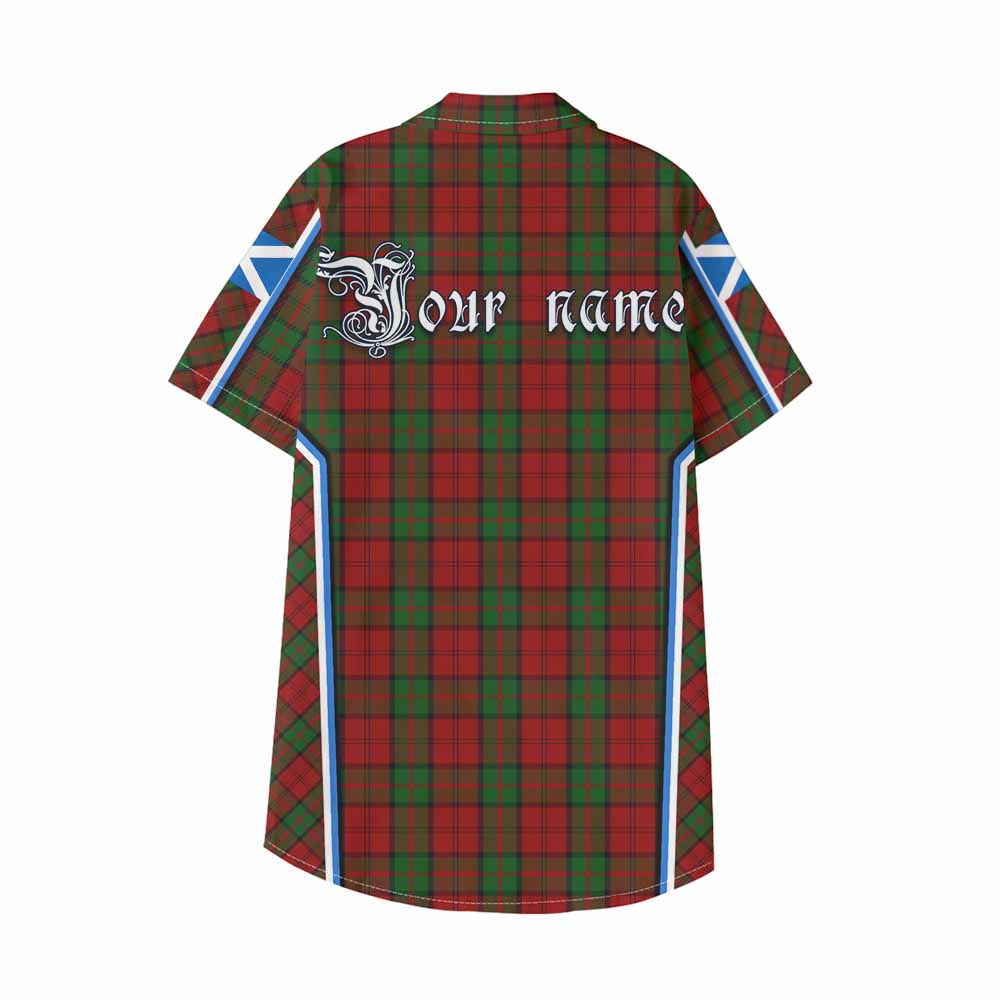 Dunbar Tartan Crest Kid Hawaiian Shirt Scotland Coat of Arm Flag Style - Tartan Vibes Clothing