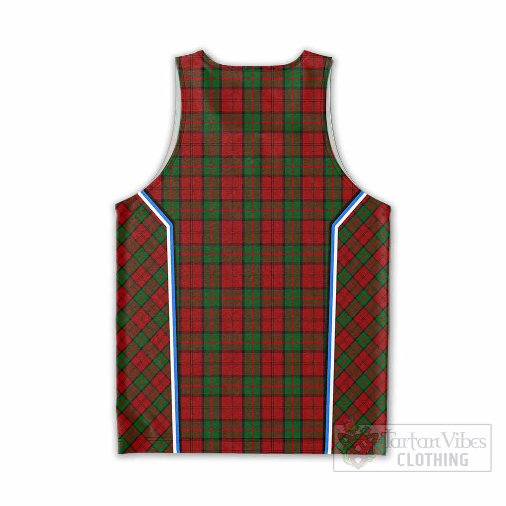 Dunbar Tartan Crest Men Tank Top Scotland Coat of Arm Flag Style - Tartan Vibes Clothing
