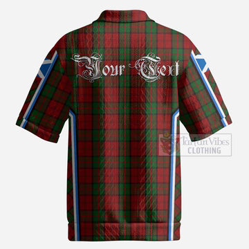 Dunbar Tartan Crest Men’s Polo Sweater Top Scotland Coat of Arm Flag Style