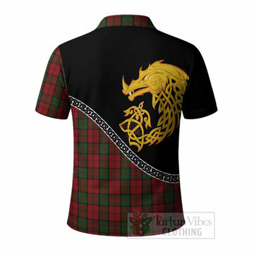 Dunbar Tartan Crest Polo Shirt Legendary Dragon Knot Half Style