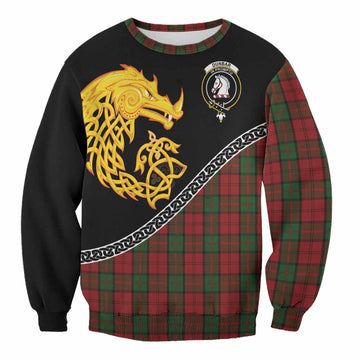 Dunbar Tartan Crest Sweatshirt Legendary Dragon Knot Half Style