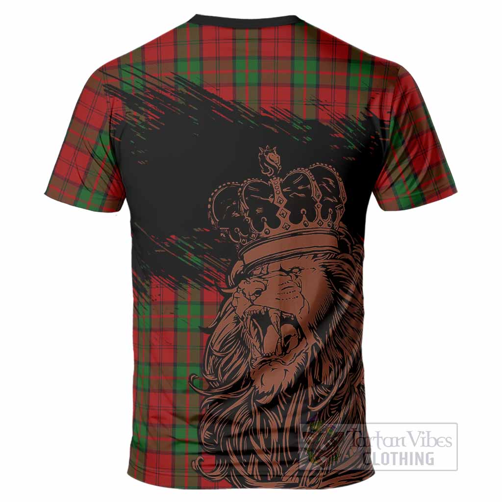 Dunbar Tartan Crest T-Shirt Crowned Lion Heritage Style