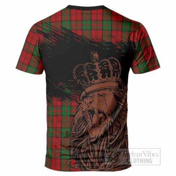Dunbar Tartan Crest T-Shirt Crowned Lion Heritage Style