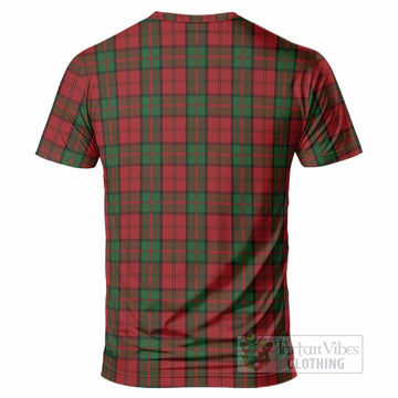 Dunbar Tartan Crest T-Shirt Ferocious Lion Style