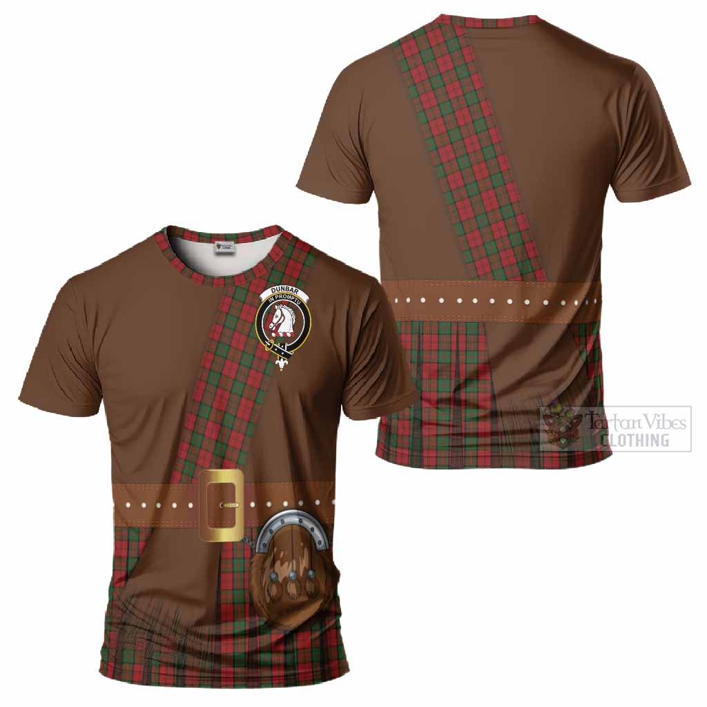 Dunbar Tartan Crest T-Shirt Kilt Costume Style