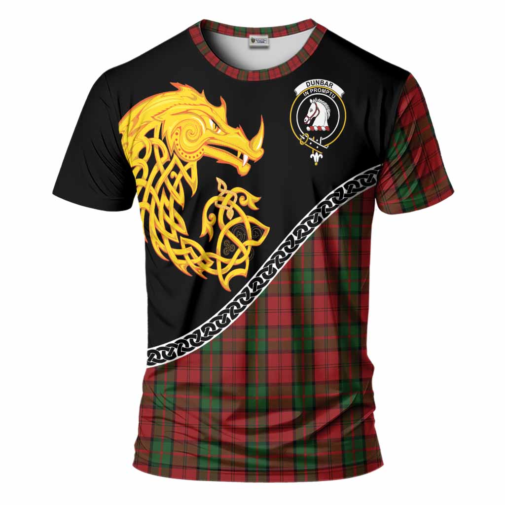 Dunbar Tartan Crest T-Shirt Legendary Dragon Knot Half Style