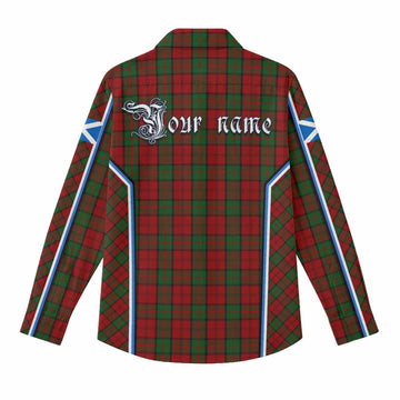Dunbar Tartan Crest Women Casual Shirt Scotland Coat of Arm Flag Style - Tartan Vibes Clothing
