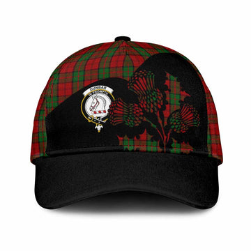 Dunbar Tartan Family Crest Classic Cap Scotland Thistle Floral Flag Style