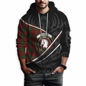 Dunbar Tartan Family Crest Hoodie Celtic Scottish Thistle Floral