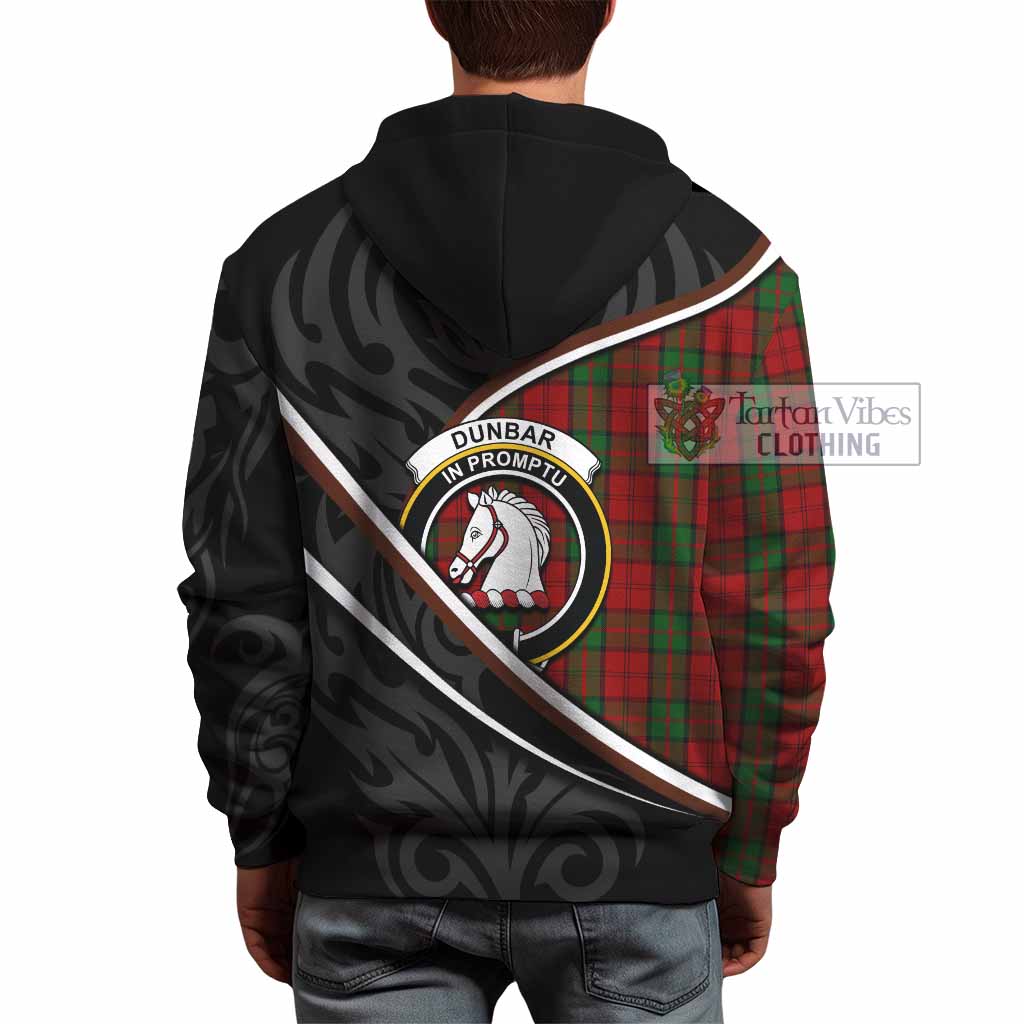 Dunbar Tartan Family Crest Hoodie Celtic Scottish Thistle Floral - Tartan Vibes Clothing
