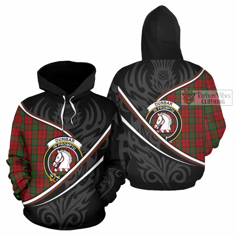 Dunbar Tartan Family Crest Hoodie Celtic Scottish Thistle Floral - Tartan Vibes Clothing
