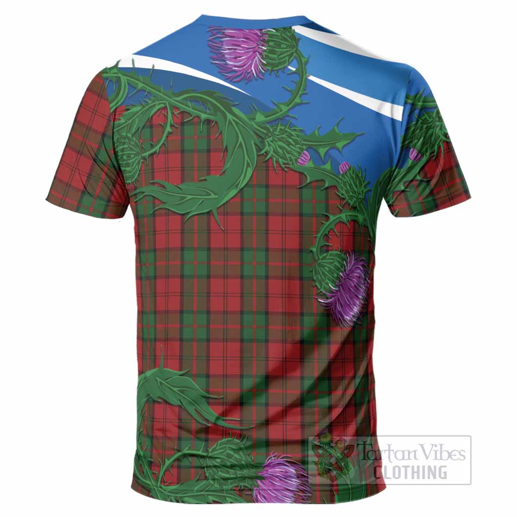 Dunbar Tartan Family Crest T-Shirt Thistle in Minimalism