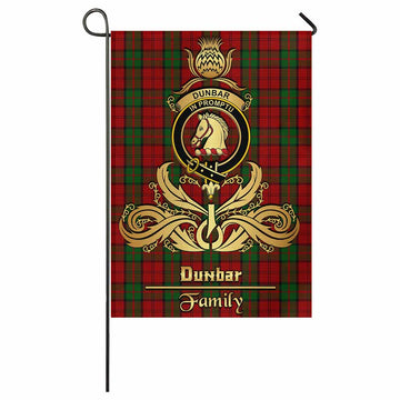 Dunbar Tartan Garden Flag with Highland Thistle Cherish Family Crest Style