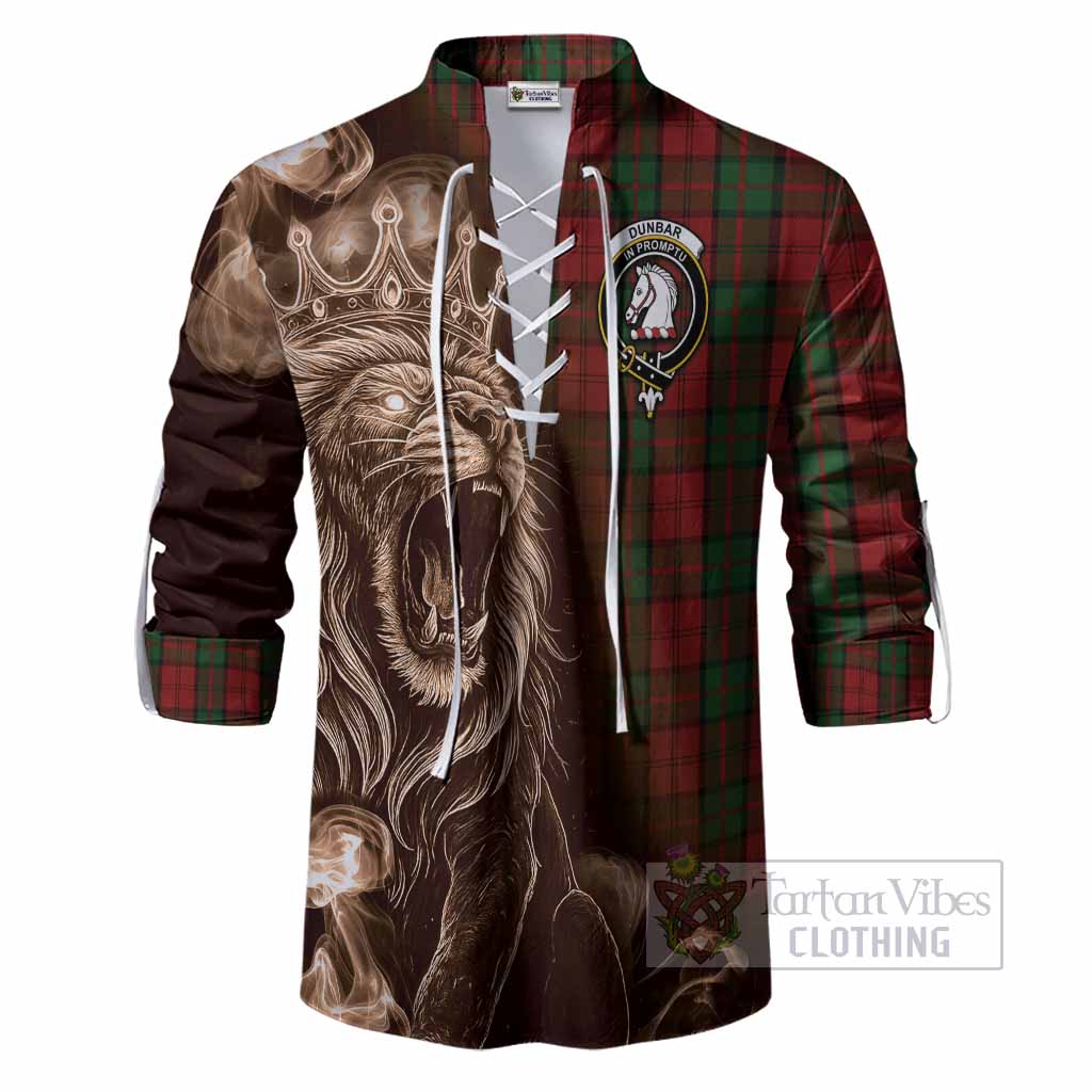 Dunbar Tartan Ghillie Shirt Roaring Lion Heritage