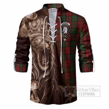 Dunbar Tartan Ghillie Shirt Roaring Lion Heritage