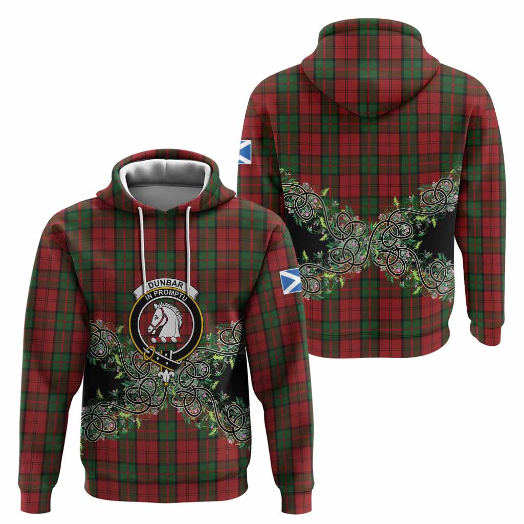 Dunbar Tartan Hoodie Thistle Scottish Spirit