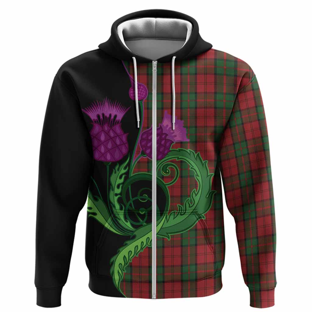 Dunbar Tartan Hoodie Traditional Scottish Thistle
