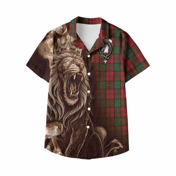 Dunbar Tartan Kid Hawaiian Shirt Roaring Lion Heritage