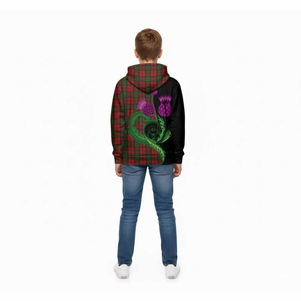 Dunbar Tartan Kid Hoodie Traditional Scottish Thistle