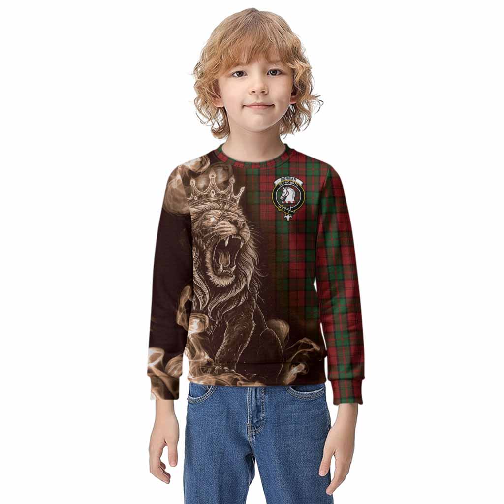 Dunbar Tartan Kid Knitted Sweatshirt Roaring Lion Heritage