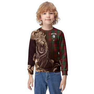 Dunbar Tartan Kid Knitted Sweatshirt Roaring Lion Heritage