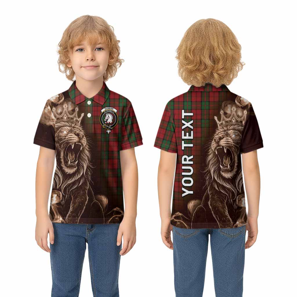 Dunbar Tartan Kid Polo Shirt Roaring Lion Heritage