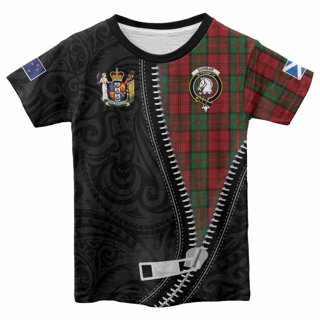 Dunbar Tartan Kid T-shirt New Zealand Pattern Unique Zipper Stylized