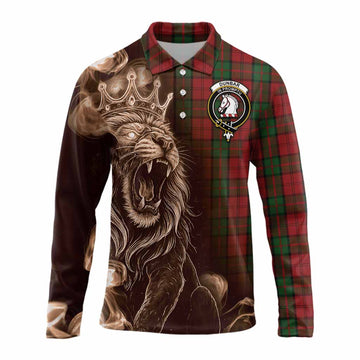 Dunbar Tartan Long Sleeve Polo Shirt Roaring Lion Heritage