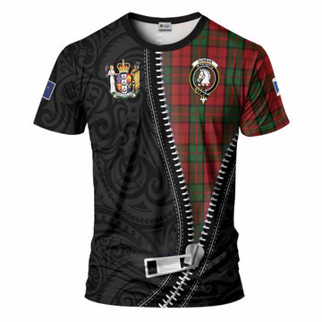 Dunbar Tartan T-Shirt New Zealand Pattern Unique Zipper Stylized