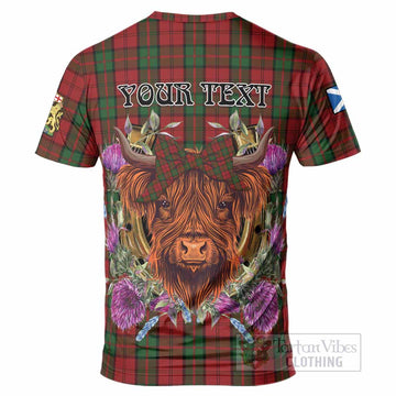 Dunbar Tartan T-Shirt Scottish Thistle Heilan Coo