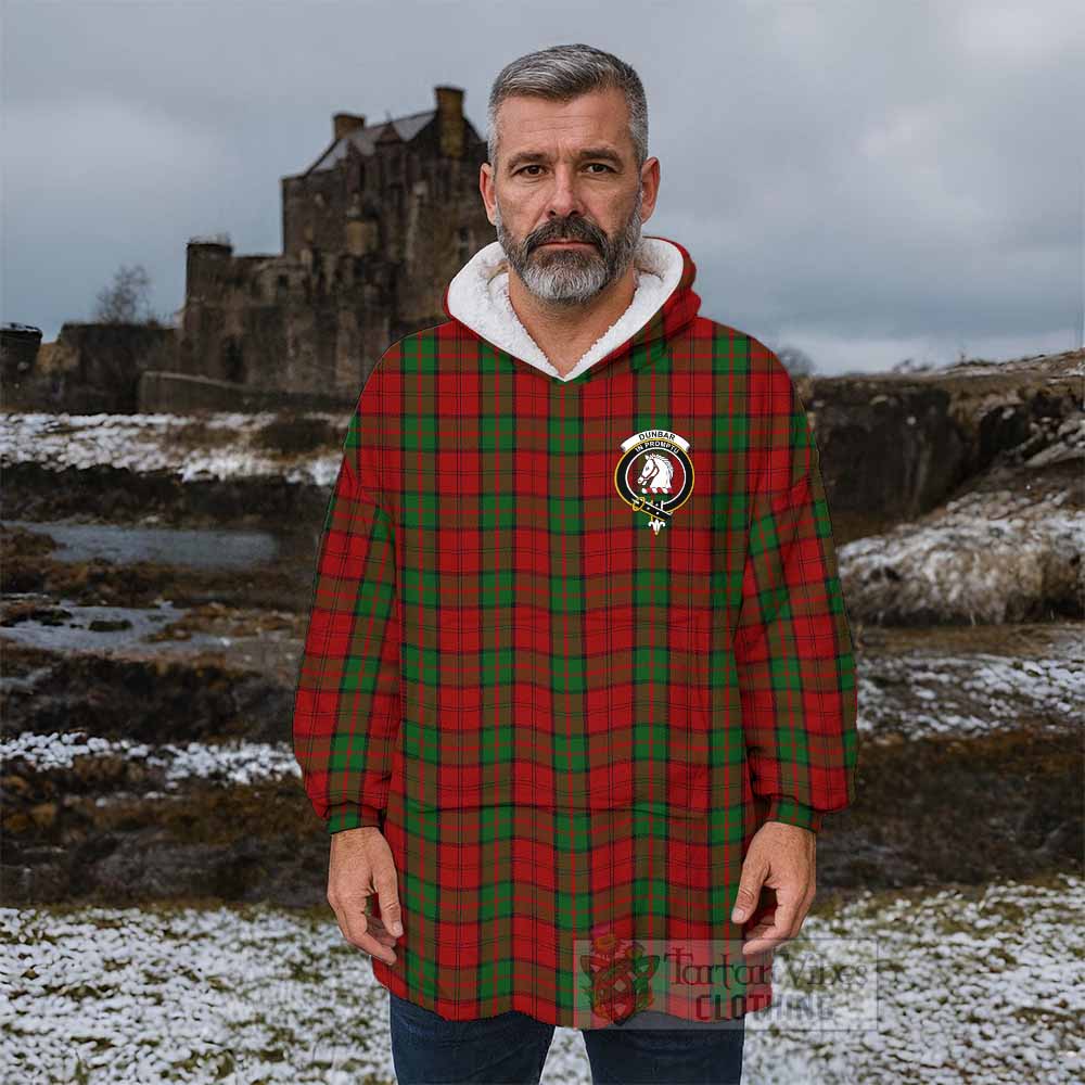 Dunbar Tartan Wearable Blanket with Family Crest - Tartan Vibes Clothing
