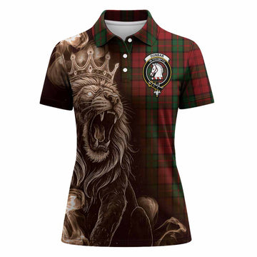 Dunbar Tartan Women Polo Shirt Roaring Lion Heritage