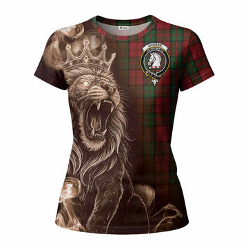 Dunbar Tartan Women T shirt Roaring Lion Heritage