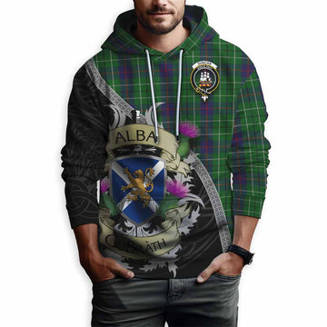 Duncan Tartan Family Crest Hoodie Lion Rampant Royal Thistle Shield Celtic Inspired
