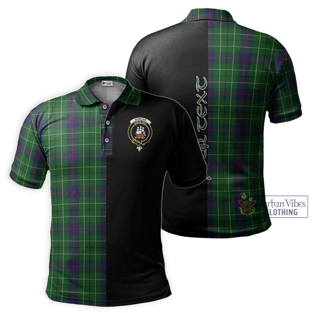 Duncan Tartan Polo Shirt with Family Crest and Half Of Me Style Kid - Tartanvibesclothing Shop