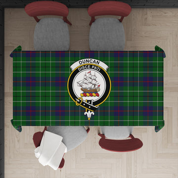 Duncan Tartan Tablecloth with Family Crest