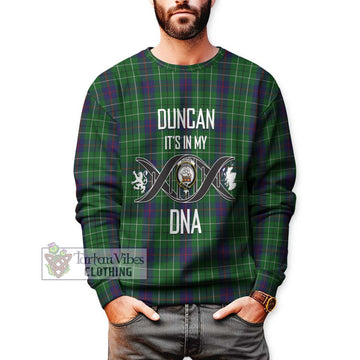 Duncan Tartan Sweatshirt with Family Crest DNA In Me Style
