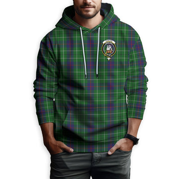 Duncan Tartan Hoodie with Family Crest