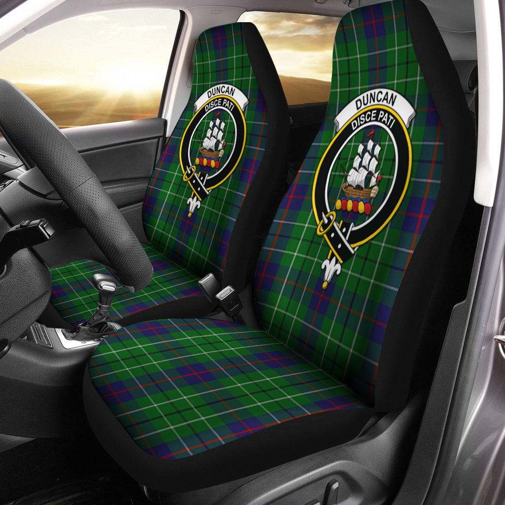 Duncan Tartan Car Seat Cover with Family Crest One Size - Tartanvibesclothing