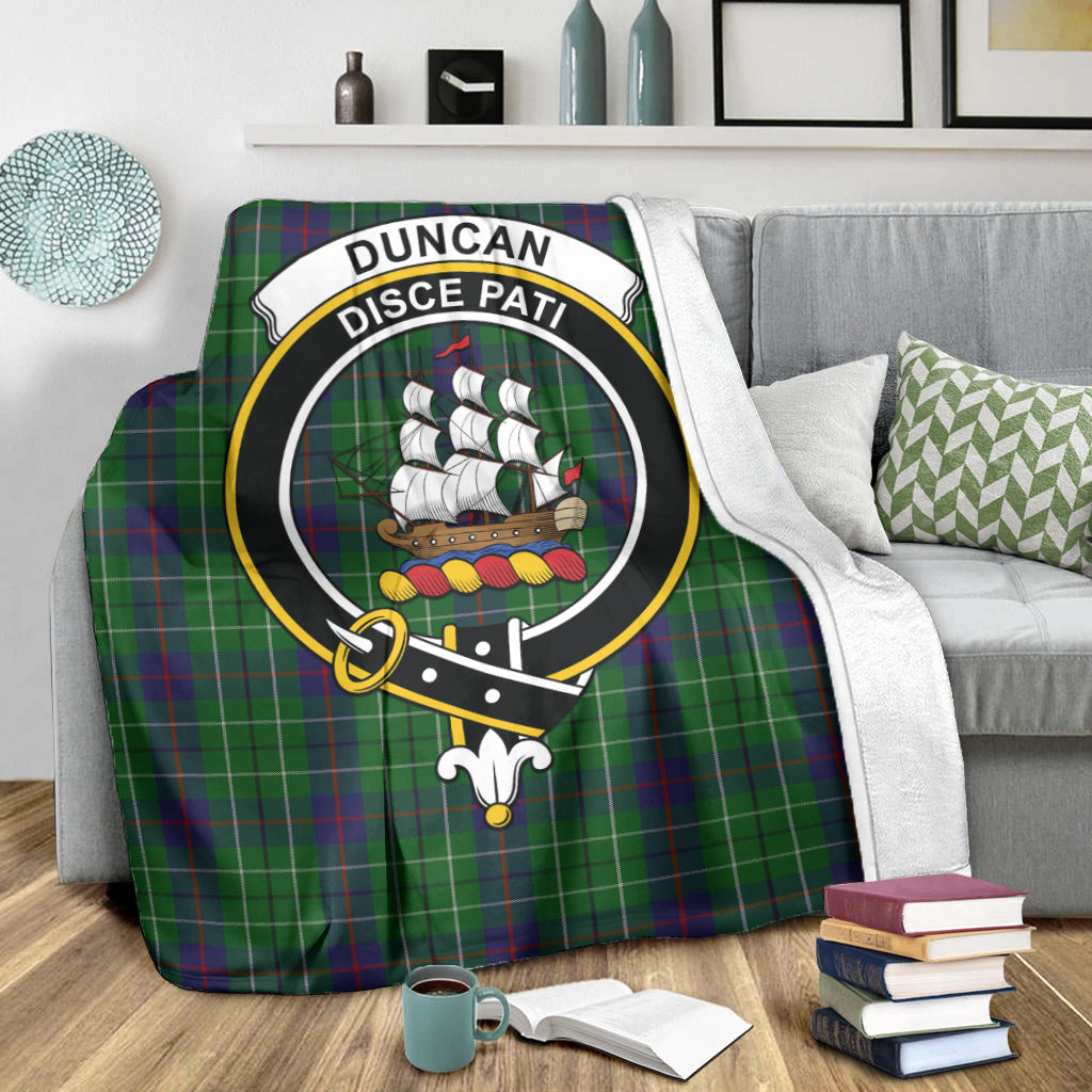 duncan-tartab-blanket-with-family-crest